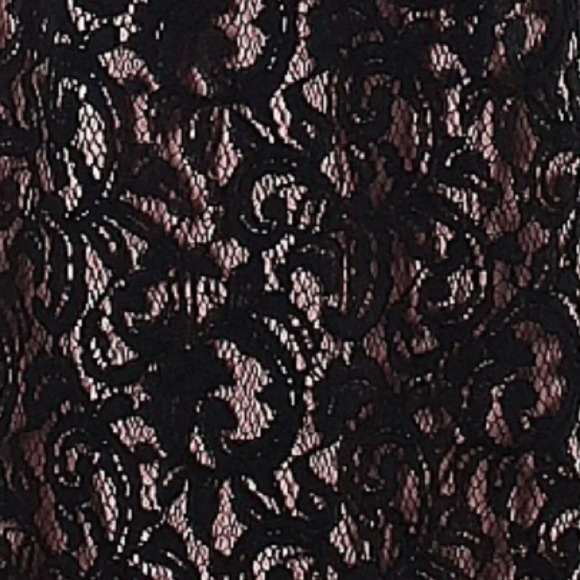 J. Crew Black Lace Overlay Sweetheart Neckline Formal Sheath Fitted Dress Size 0 - Picture 3 of 3